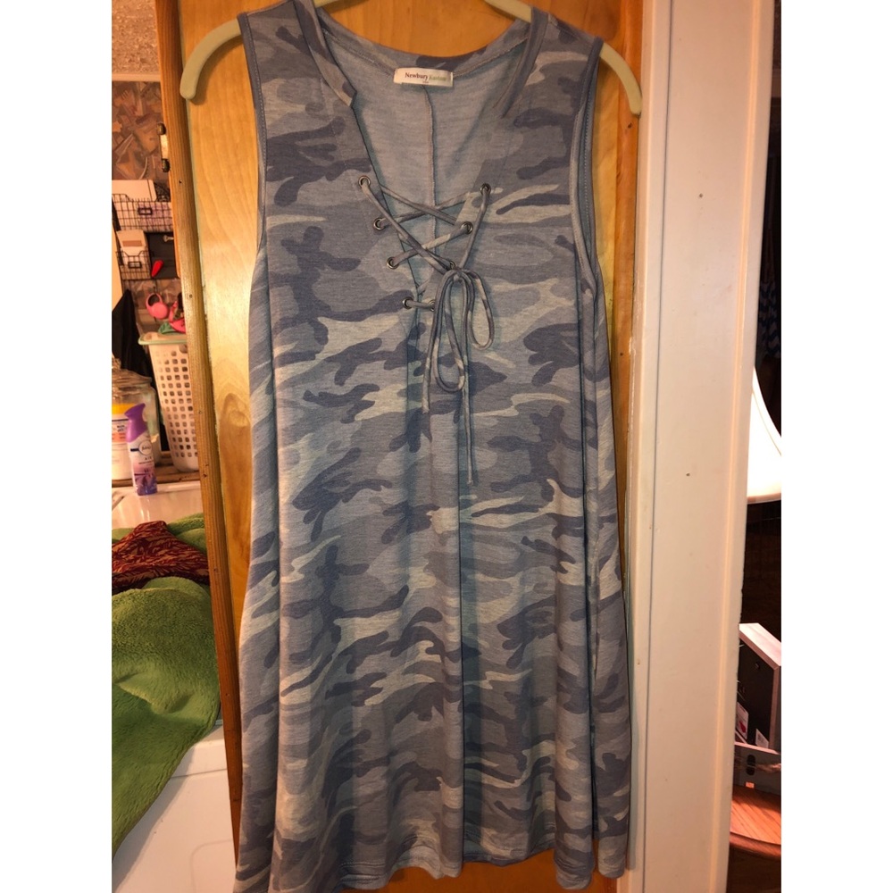 Sleeveless Camo Tunic